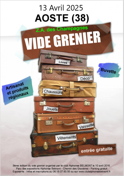 Vide grenier septembre 2025 1