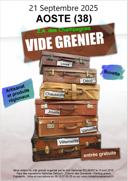 Vide grenier septembre 2025 2